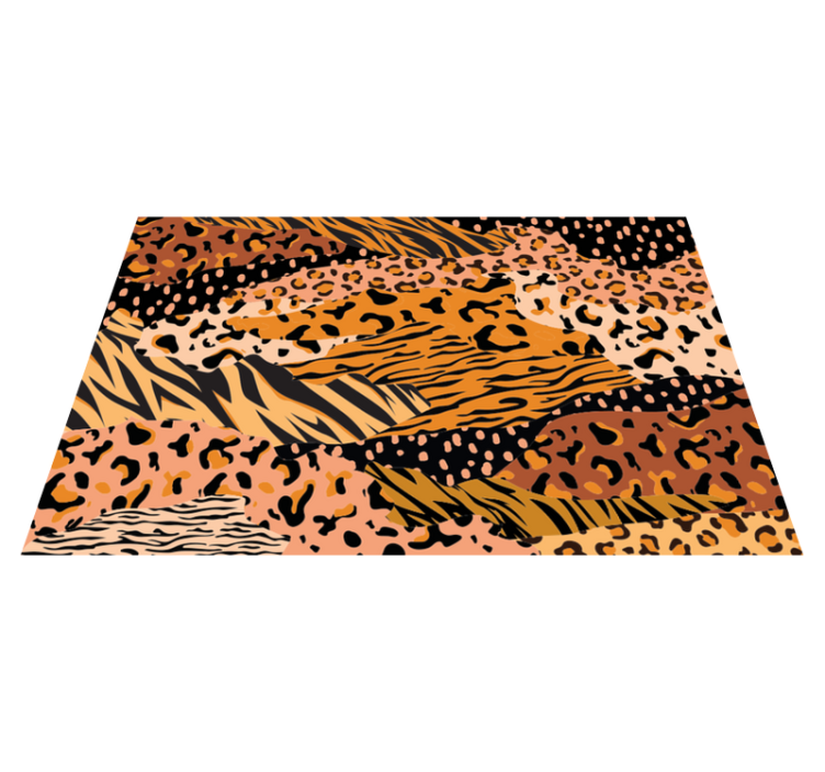 Tapete vinílico estampa de animal óculos de leopardo - TenStickers