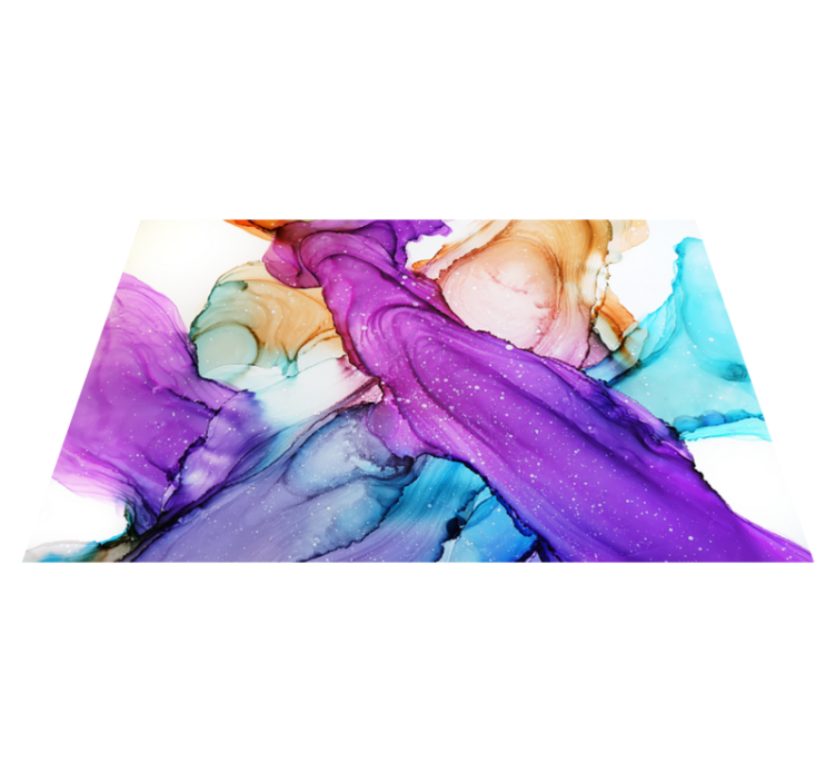 Tapete vinílico casa de banho redemoinhos fluidos abstratos - TenStickers