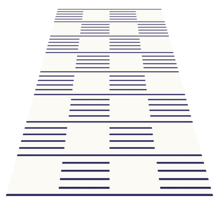 Tapete vinílico sala de estar padrões lineares elegantes - TenStickers