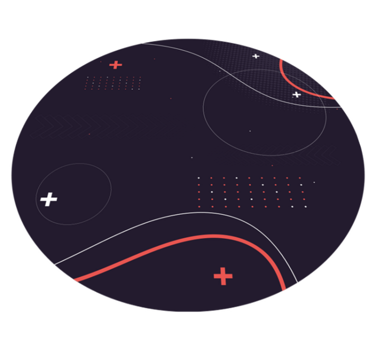 Tapete vinílico moderno padrões curvos abstratos - TenStickers