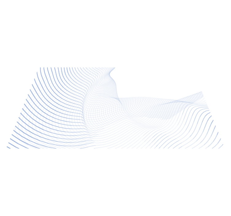 Tapete vinílico moderno padrão de onda fluida - TenStickers