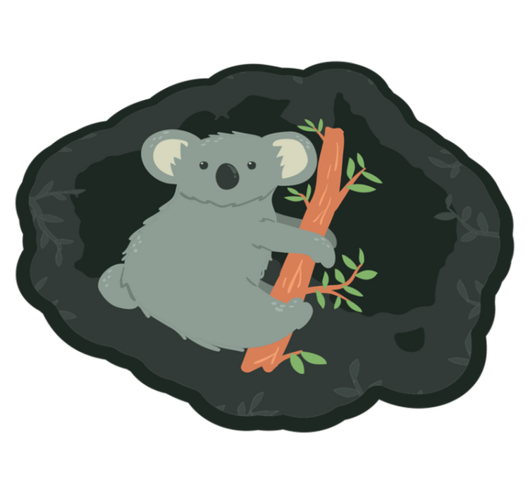 Tapete vinílico de animais pingente fofo de coala - TenStickers