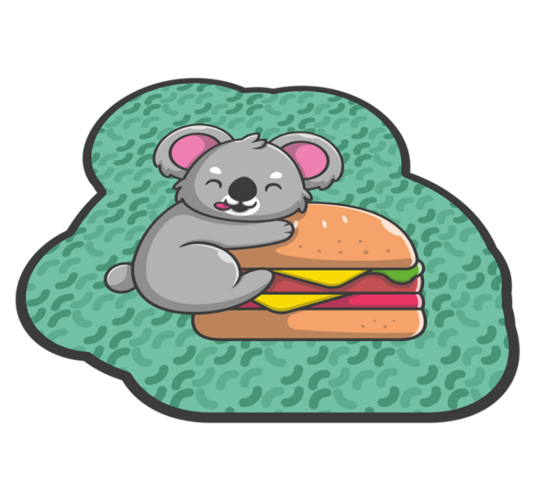 Tapete vinílico para bebés lanche fofo de coala - TenStickers