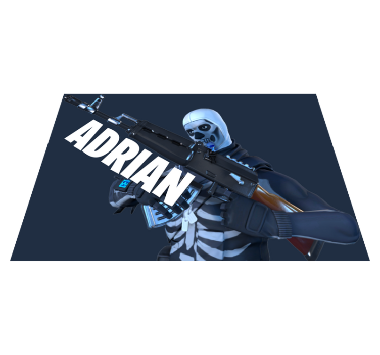 Tapete vinílico juvenil esqueleto de jogo personalizado - TenStickers