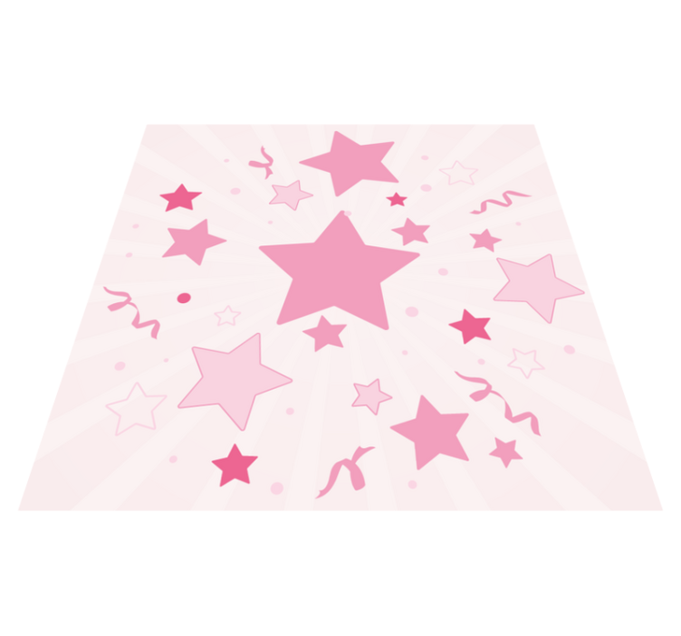 Tapete vinílico estrelas motivo festivo rosa - TenStickers