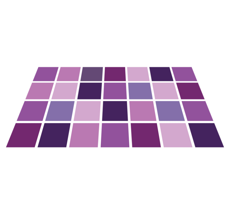 Tapete vinílico casa de banho grade de cor roxa - TenStickers