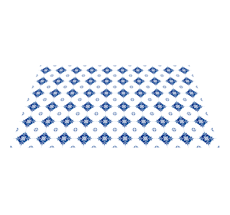 Ladrilhos de cozinha em azulejo azul vintage - TenStickers