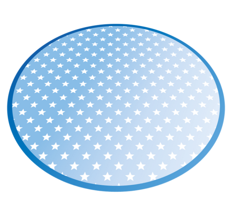 Tapete vinílico estrelas padrão circular azul - TenStickers