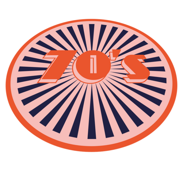 Tapete vinílico vintage toque retrô dos anos 70 - TenStickers