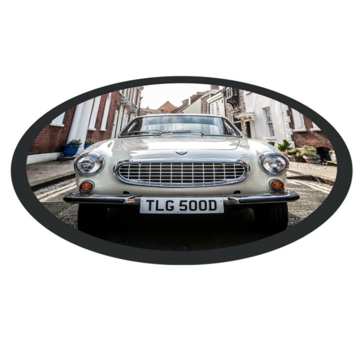 Tapete de vinil vintage volvo p1800 - TenStickers