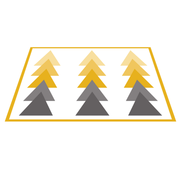 Tapete vinílico geométricas cascata de cores triangular - TenStickers