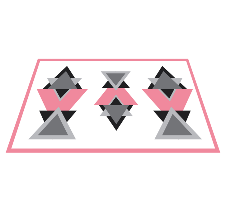 Tapete vinílico geométricas formas triangulares se misturam - TenStickers