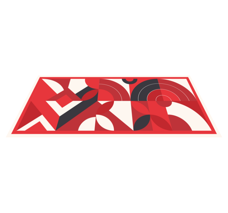 Tapete vinílico geométricas formas abstratas ousadas - TenStickers