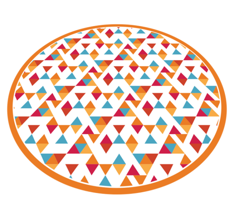 Tapete vinílico geométricas formas triangulares coloridas - TenStickers