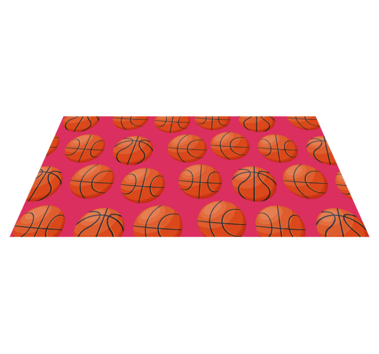 Tapete em vinil infantil motivo de basquete - TenStickers