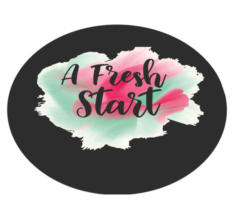 Tapete vinílico frases e textos um novo começo - TenStickers