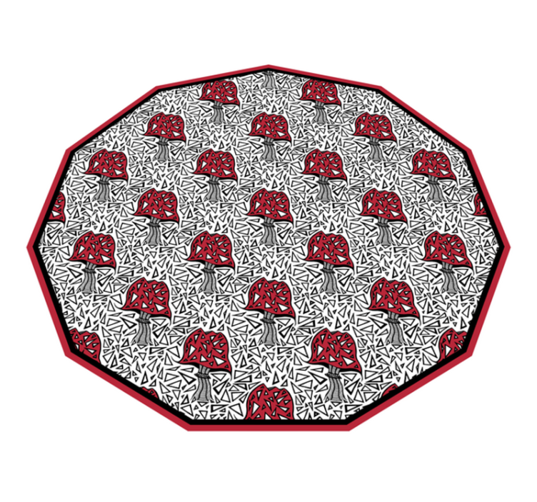 Tapete vinílico natureza motivo artístico de cogumelo - TenStickers