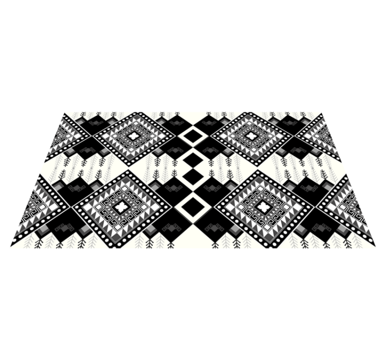 Tapete vinílico etnicas motivo de tom único - TenStickers