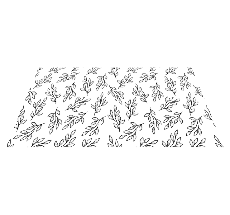 Tapete vinílico natureza com padrão de galhos folhosos - TenStickers