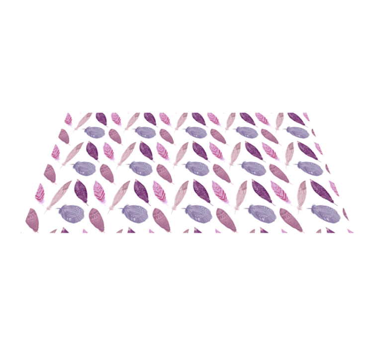 Tapete vinílico natureza motivo de penas vibrantes - TenStickers