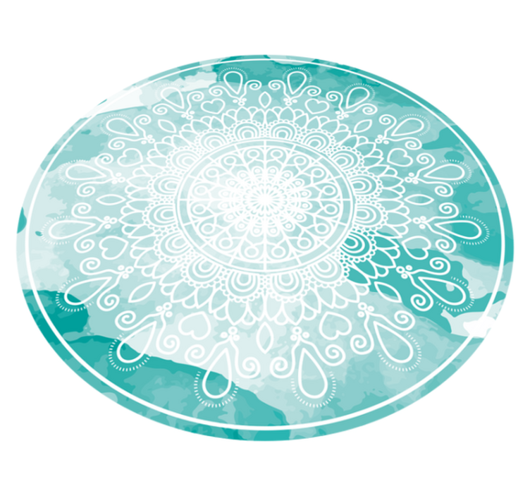 Tapete vinílico de mandala tons elegantes de aquarela - TenStickers