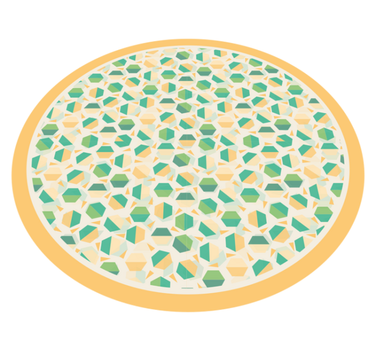 Tapete vinílico geométricas conceito hexagonal - TenStickers