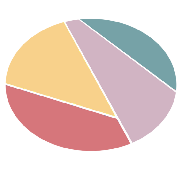 Tapete vinílico redondo divisões geométricas coloridas - TenStickers