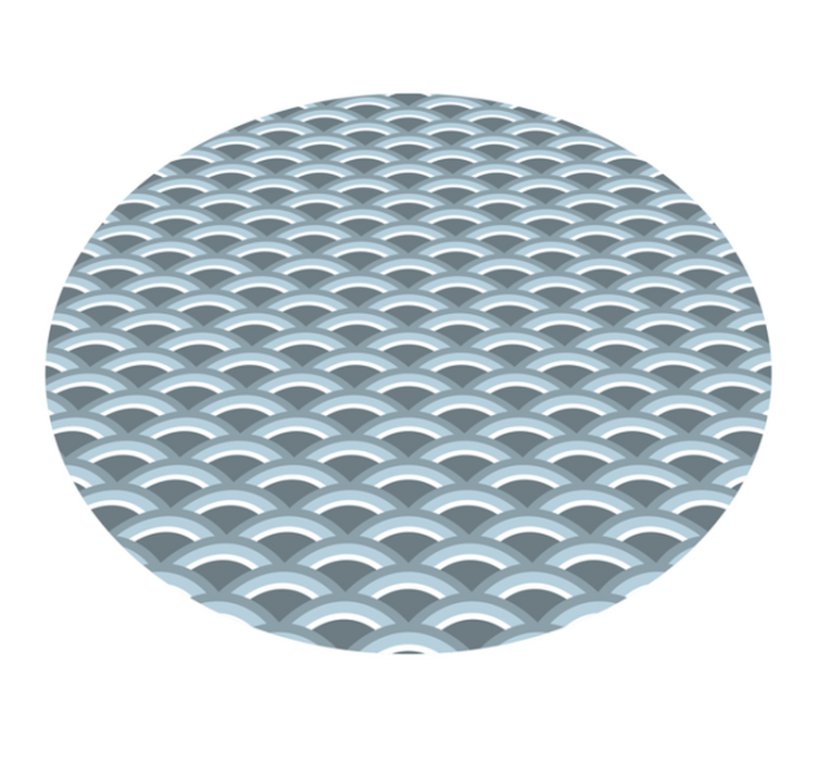 Tapete vinílico geométricas motivo de onda - TenStickers