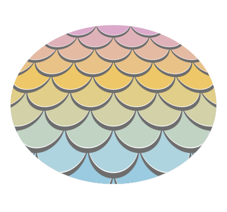 Tapete vinílico outras texturas escamas de peixe coloridas - TenStickers