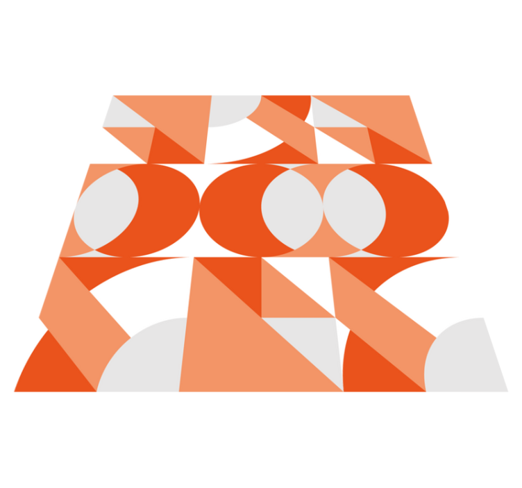 Tapete vinílico geométricas motivo geométrico retrô - TenStickers