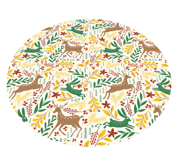 Tapete vinílico do Natal motivo inspirado na natureza - TenStickers
