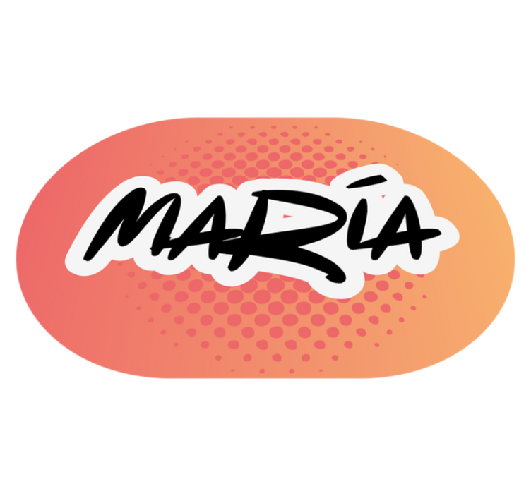 Tapete vinílico com nome design personalizado - TenStickers