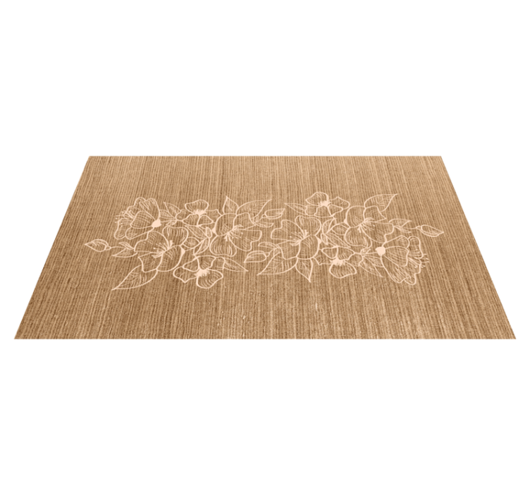 Tapete vinílico hall de entrada elegância floral decorada - TenStickers