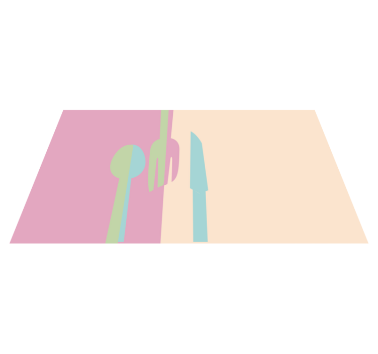 Tapete vinílico cozinha silhuetas de utensílios elegantes - TenStickers