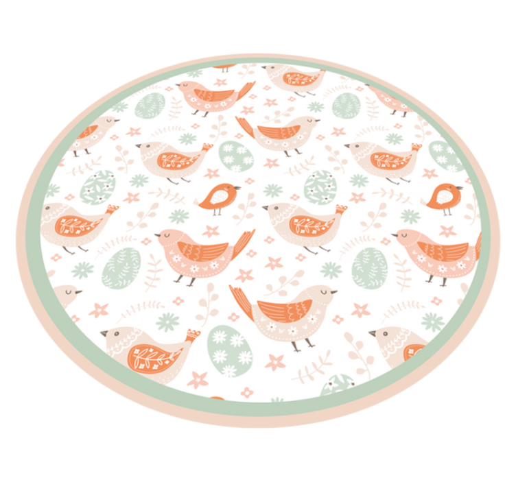 Tapete vinílico natureza motivos de pássaros encantadores - TenStickers