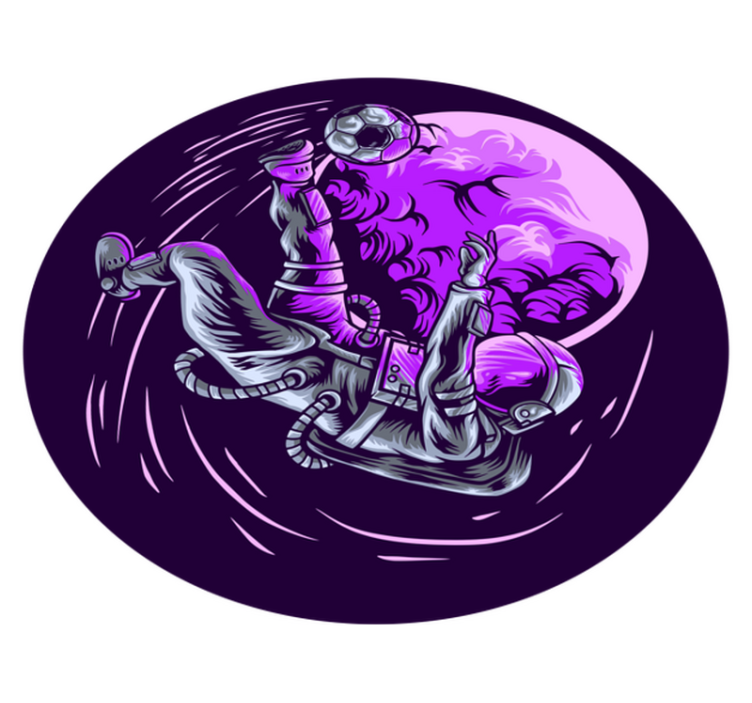 Tapete vinílico estrelas astronauta flutuando - TenStickers