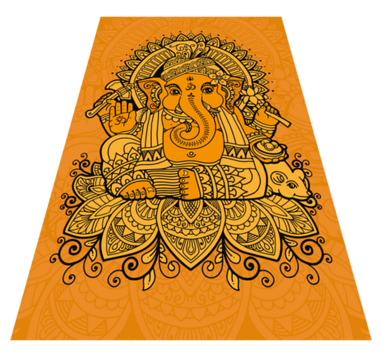 Tapete vinílico etnicas ilustração de ganesha - TenStickers
