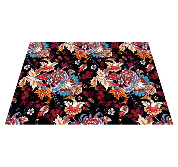 Tapete vinílico de mandala inspiração botânica - TenStickers