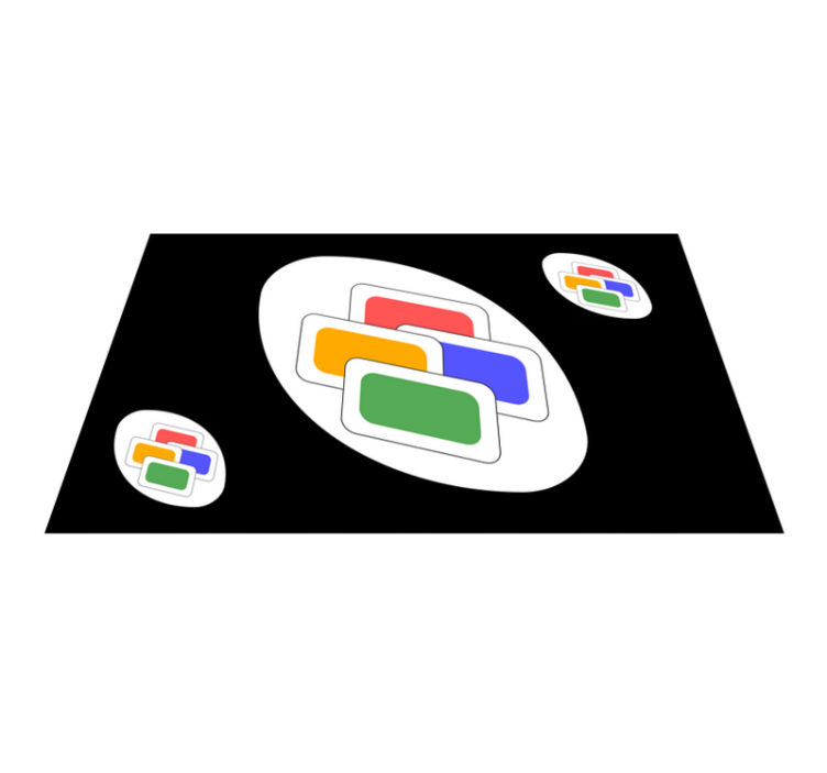 Tapete vinílico de jogos cartão clássico preto - TenStickers