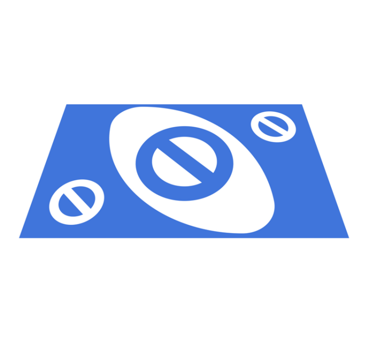 Tapete em vinil infantil gráficos de círculo azul - TenStickers