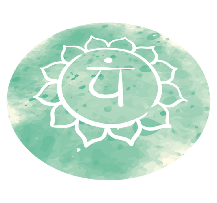 Tapete vinílico de mandala símbolo do chakra de lótus - TenStickers