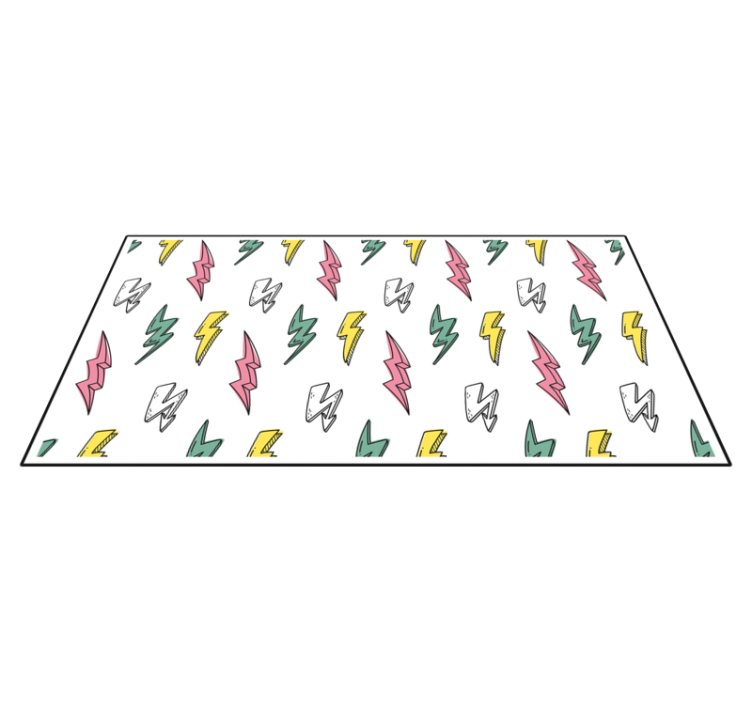 Tapete vinílico de jogos padrão de raio - TenStickers