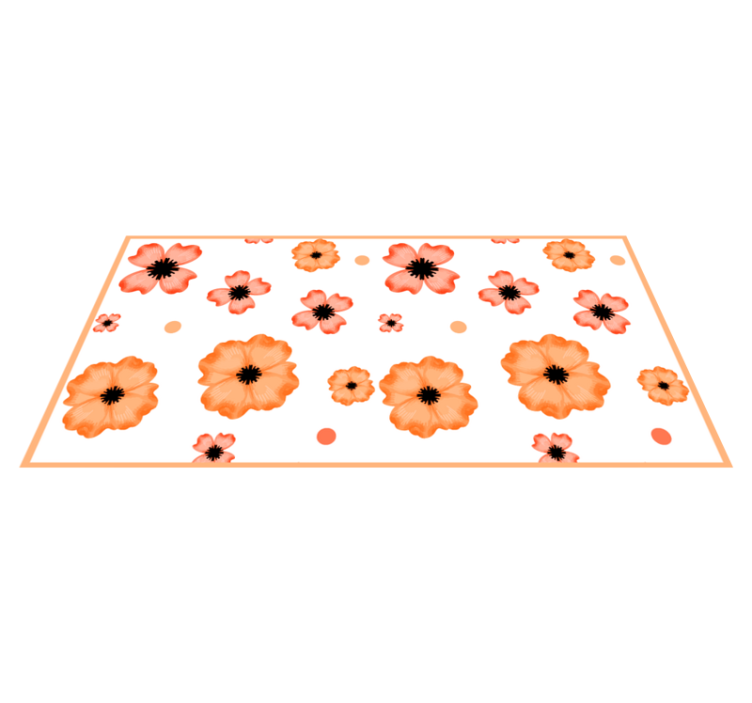 Tapete vinílico flores e plantas fundo estampado - TenStickers