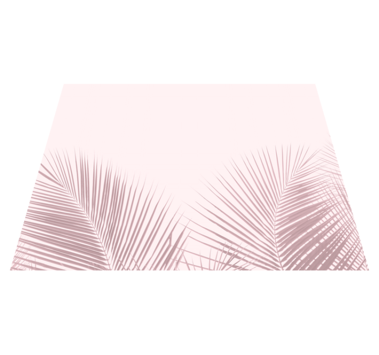 Tapete vinílico flores e plantas com palmeiras elegantes - TenStickers