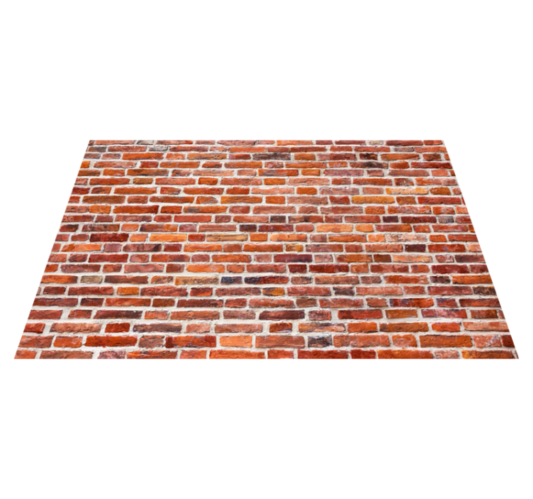 Tapete vinílico de pedras visual rústico vermelho - TenStickers