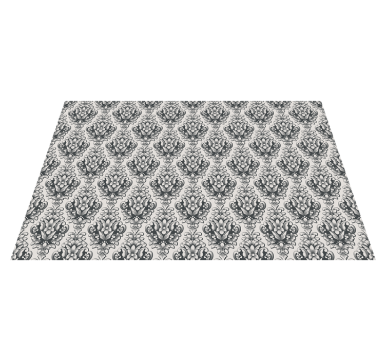 Tapete vinílico vintage padrão de azulejo barroco - TenStickers