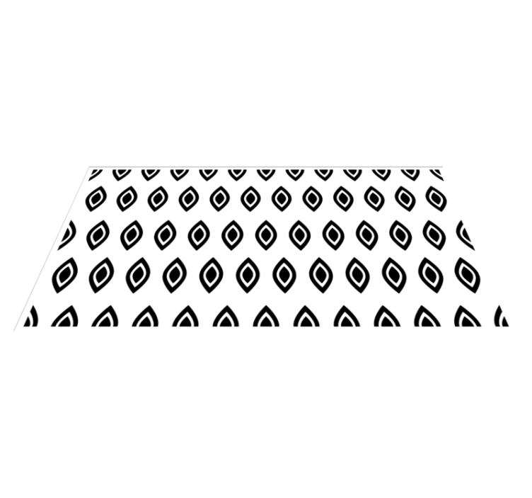 Tapete vinílico moderno motivo de olho geométrico - TenStickers