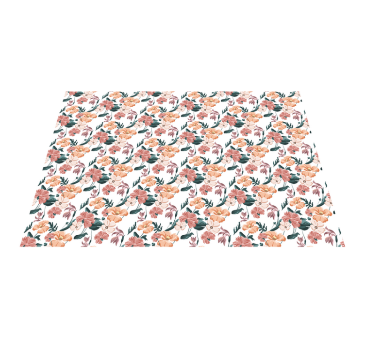 Tapete vinílico de flores e plantas flores botânicas - TenStickers