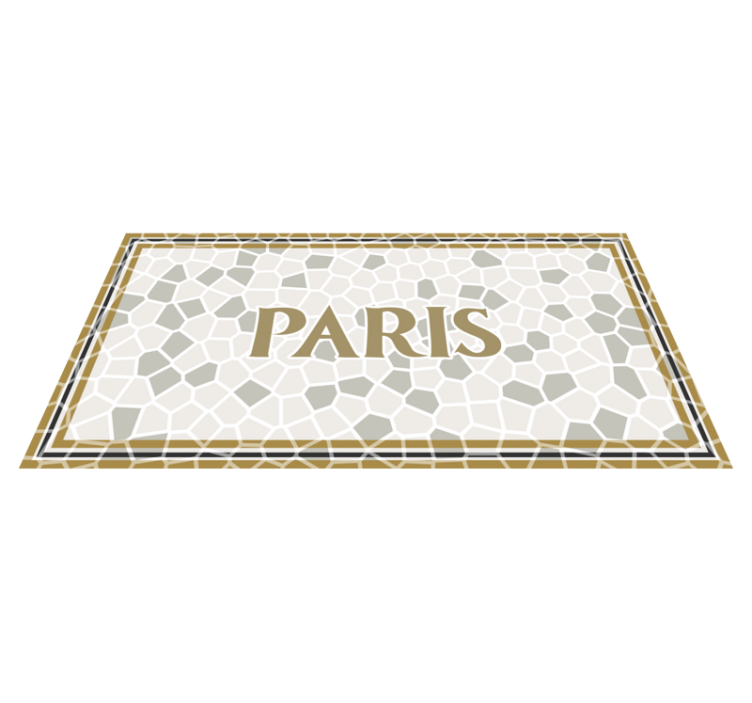 Tapete de mosaico romano parisiense personalizado - TenStickers
