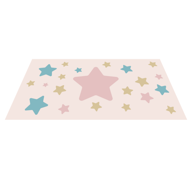 Tapete de vinil estrela em tons pastel - TenStickers